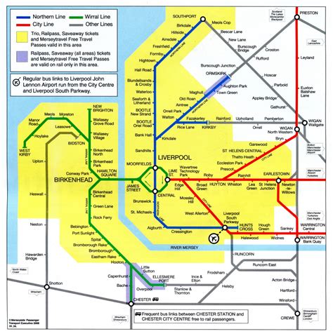 Merseyrail train & rail maps and reviews