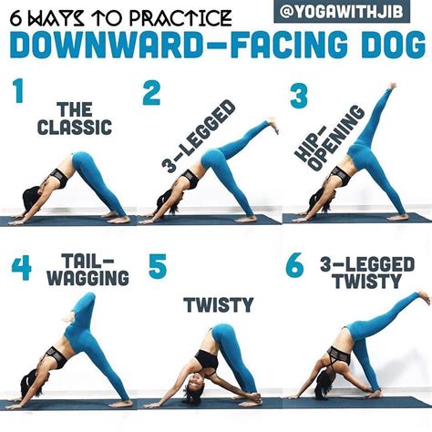 @yogawithjib on Down Dog Variations ・・・ #howtoyogawithjib What kind of (downward-facing) dog is ...