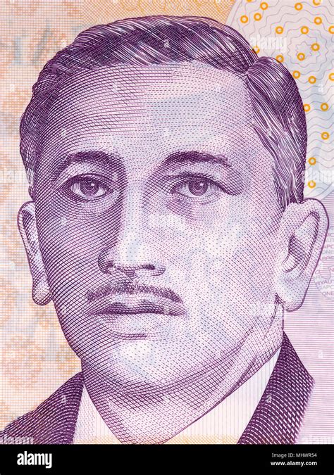 Yusof Ishak portrait from Singaporean money Stock Photo - Alamy