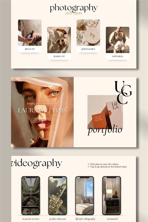 UGC Portfolio UGC Website Template UGC Creator Ugc Media - Etsy | Portfolio website design ...