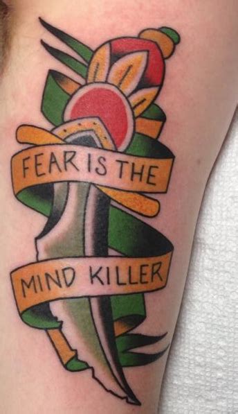 My Tribute to Dune "Fear is the Mind Killer" tattoo! : r/dune