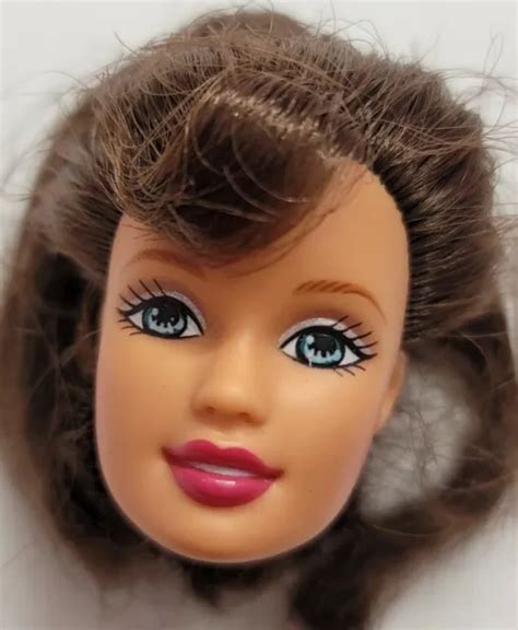 BARBIE DOLL HEAD Only For Replacement Or Ooak Teresa Hispanic Bangs ...