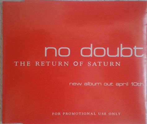 No Doubt – Return Of Saturn (2000, CD) - Discogs