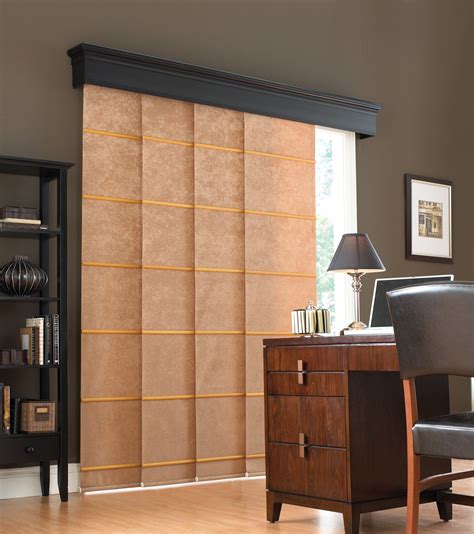 Fancy Brown Vertical Blinds For Patio Doors Canada With Dark Gray ...