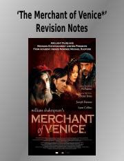 The Merchant of Venice Revision Notes.ppt - 'The Merchant of Venice*' Revision Notes Themes in ...