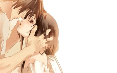 Cute Couple Anime Kiss Pocky Wallpapers on WallpaperDog