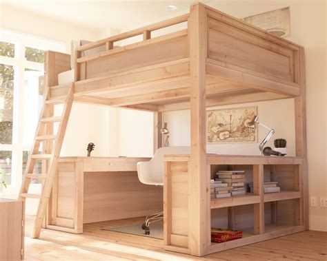 A Queen Loft Bed for Optimal Sleep and Study - Step-by-Step PDF - DIY ...