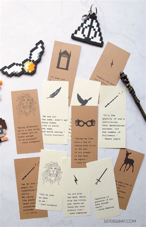 Printable Harry Potter Quote Bookmarks Set 2 - Sisters, What!