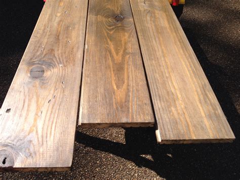 Classic dark stained southern yellow pine. These have pre-conditioner ...