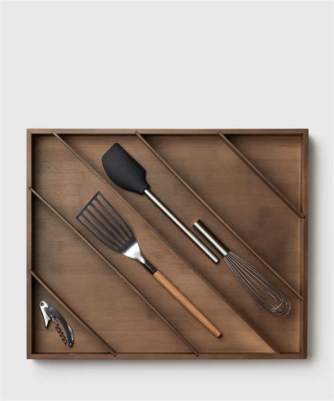 Bamboo Utensil Organizer With Diagonal Compartments by Marie Kondo ...