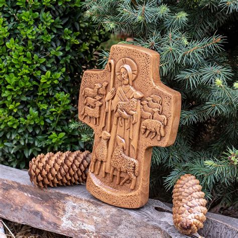 Good Shepherd Cross | ART-REZBA.com | Amazing Wood Carving For You!