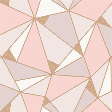Famous Grey And Pink Geometric Wallpaper 2023