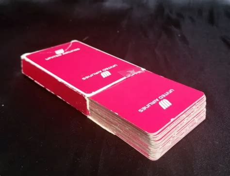 VINTAGE UNITED AIRLINES Red Playing Cards Deck Jokers 52 cards complete $5.99 - PicClick