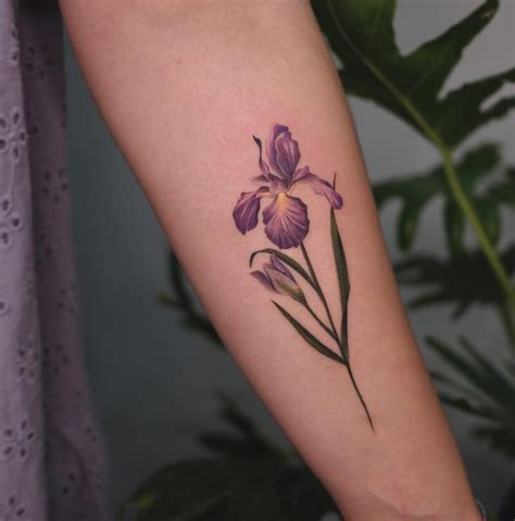 iris flower tattoo - TheFab20s