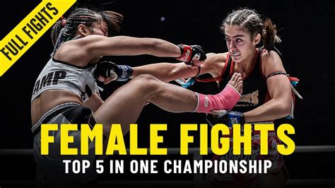 Top 5 Explosive Female Fights In ONE Championship - YouTube