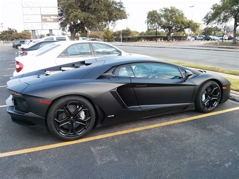 Matte black Aventador LP 700-4 seen in Austin [3265x2448] [OC] : r/carporn