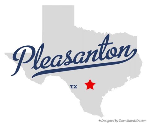 Map of Pleasanton, TX, Texas