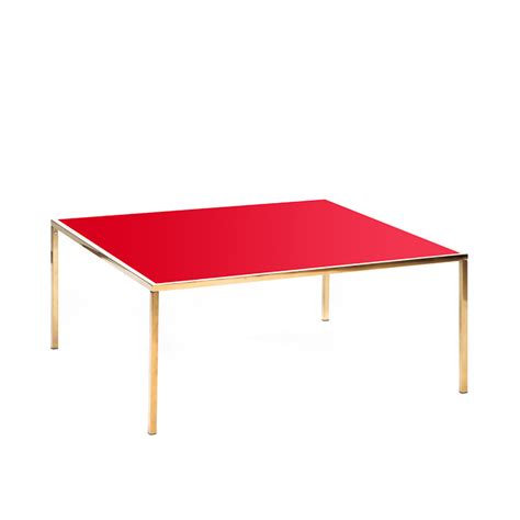 Rent Carlton Coffee Table - Gold and Red Coffee & End Tables in ...
