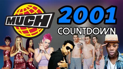 All the Songs from the 2001 MuchMusic Countdown - YouTube