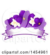 Outline Of A Happy Violet Flower Posters, Art Prints by - Interior Wall Decor #1051485