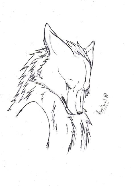 Sad Wolf Drawing at PaintingValley.com | Explore collection of Sad Wolf ...