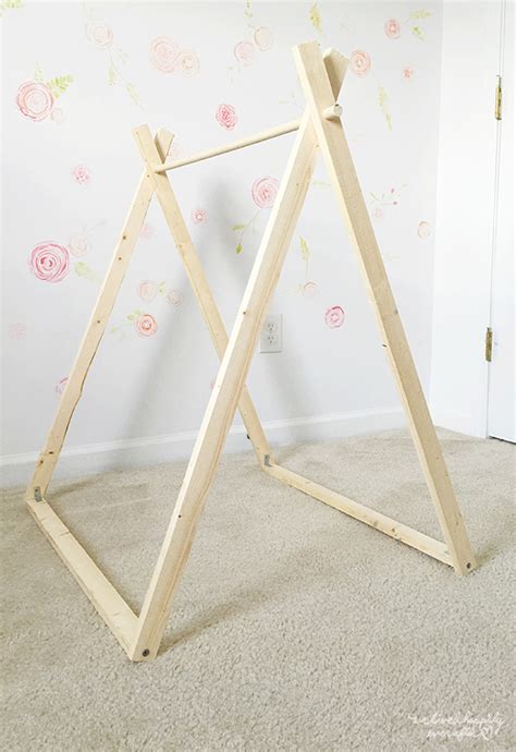 DIY A Frame Tent - Farmhouse Indoor Style Kids Camping Room | We Lived Happily Ever After | A ...