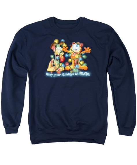 GARFIELD/BRIGHT HOLIDAYS - ADULT CREWNECK SWEATSHIRT - NAVY - 3X - Walmart.com