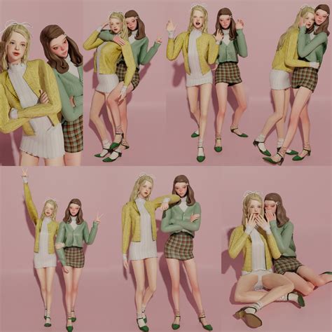 Cute Friend Poses, Friends Poses, Sims 4 Body Mods, Sims 4 Game Mods ...