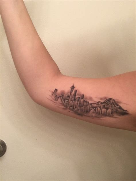 TATTOOS.ORG — Seattle Skyline tattoo done by Beyond the Ink...