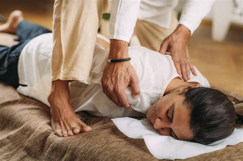 Shiatsu massage - Stock Image - F034/3049 - Science Photo Library