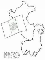 Peru Coloring Page sketch template