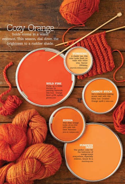 Better Homes and Gardens - Cozy Orange | Orange color palettes, Orange ...