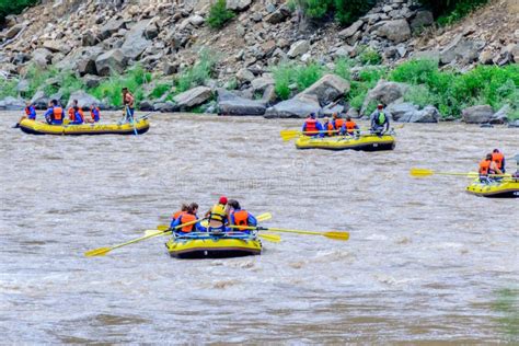 Rafters on the river editorial photography. Image of rafters - 43966807