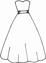 Wedding Dress Coloring Pages Printable sketch template