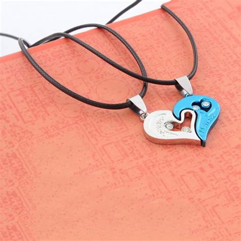 Couples Heart Shape I Love You Pendant Necklace - Kila Online Shop