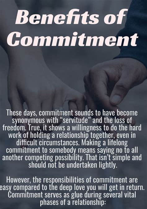 Benefits of Commitment | Personal improvement, Relationship, Happy relationships