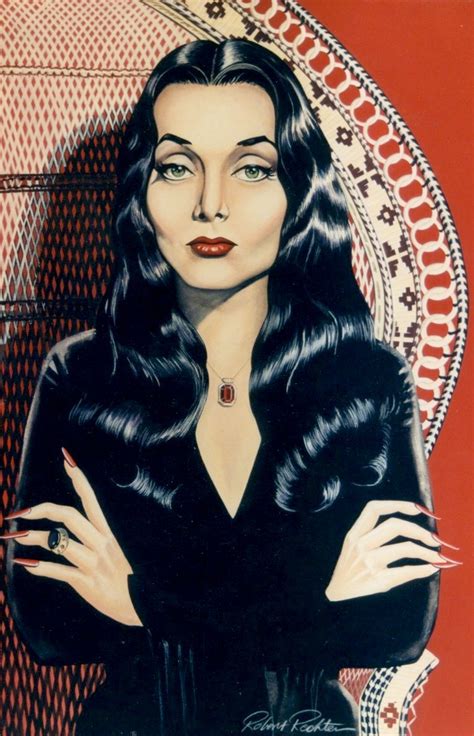 Morticia - Garage Art (by minkshmink on pinterest) - The Addams Family 1964 Fan Art (33100993 ...