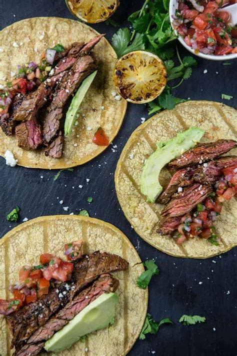 Carne Asada - Skirt Steak Tacos (Recipe and Video) - Vindulge