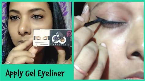 How To Apply Gel Eyeliner For Beginners In Hindi || Gel Eyeliner Tutorial || Apply Gel Eyeliner ...