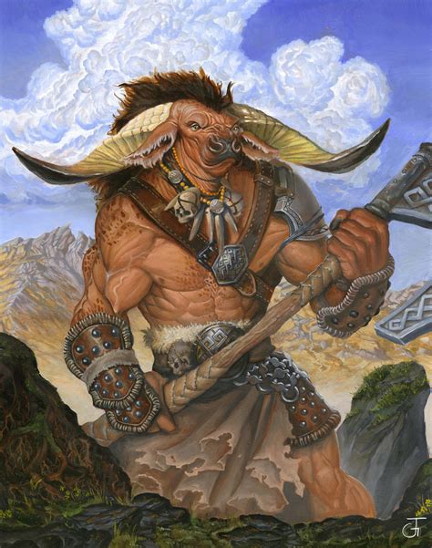 Minotaur oil painting by JohanGrenier on DeviantArt