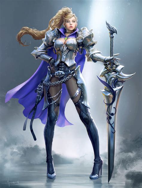 Pin by Joshua Jones on RPGキャラ等 | Fantasy female warrior, Female knight ...