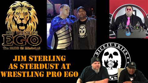 Jim Sterling as Sterdust at Pro Wrestling Ego – Dicejunkies