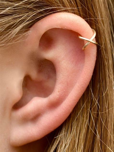 Criss Cross Ear Cuff Helix Ear Cuff Ear Cuffs Helix | Etsy | Ear ...