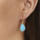 Semi Precious Drop Gemstone Earrings By Ashiana London | notonthehighstreet.com