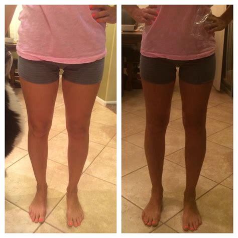 My legs before and after my 1st It Works Wrap | Leg transformation ...