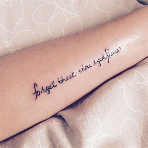 Inner Forearm Quote Tattoos For Women