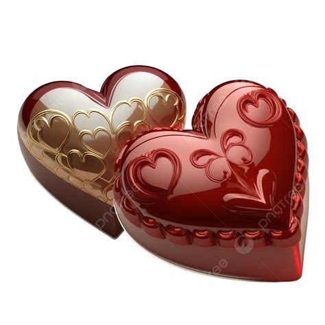 Beautiful Heart Shape Red And Gold, Beautiful Heart Shape, Red And Gold, Heart PNG Transparent ...