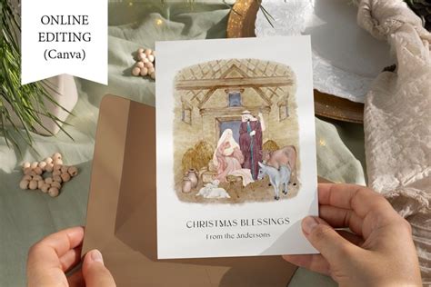 Religious Christmas Greeting Card Nativity Scene (2226180)