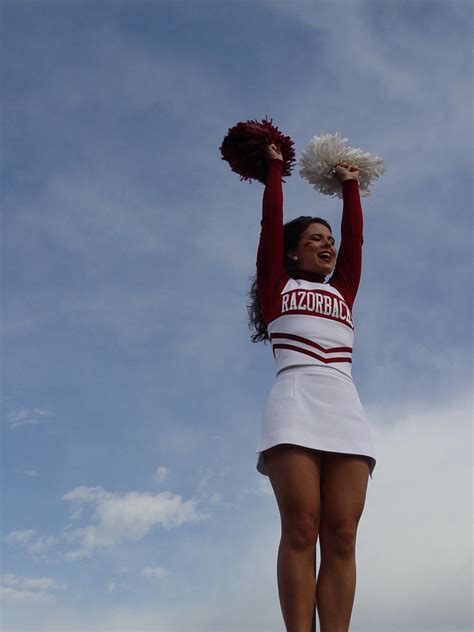 Arkansas Cheerleader | An Arkansas Cheerleader during the Ra… | Flickr