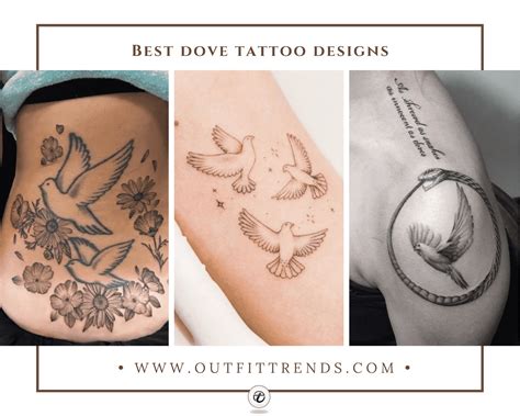 21 Cute Dove Tattoo Designs with Meanings